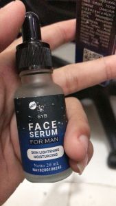 Menjaga Kelembapan Wajah Pria Mencerahkan Kulit Kusam dengan SYB Face Serum For Man