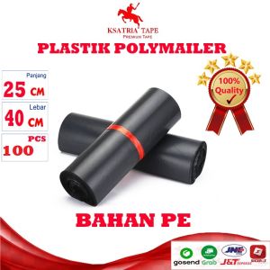 [TERLARIS] PLASTIK POLYMAILER Ksatria Tape Polymailer 25x40 cm isi 100 Plastik Packing Kemasan/ Packing Olshop -COD