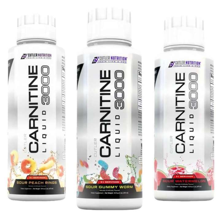 3XX Cutler Nutrition Liquid Supplement with Acetyl L-Carnitine Tartrate Forms - Pre Workout Formula for Optimal Absorption, Energy Muscle Support
