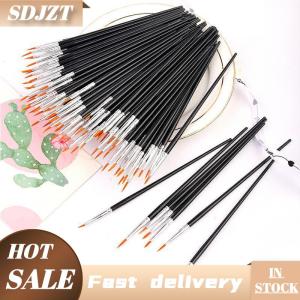 SDJZT Sơn Bàn Chải Thiết Lập Nghệ Thuật Vòng Phẳng Tóc Nylon Tóc Sơn Bàn Chải Cho Dầu Acrylic Màu Nước Trẻ Em Nghệ Sĩ Người Mới Bắt Đầu Sinh Viên