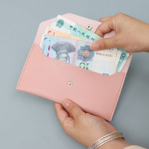 Japan and South Korea ins Student Leather Coin Purse PU Leather Cash Wallet Simple Handheld ID Card Holder Passport Card Case