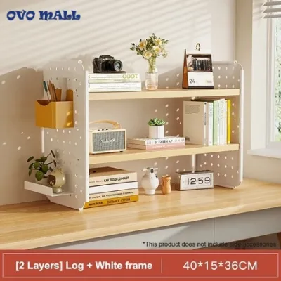 Desktop Organiser Shelf Student Simple Multi-layer Book Shelf Stationery Organizer Rack Shelf Office Table Storage Rack
