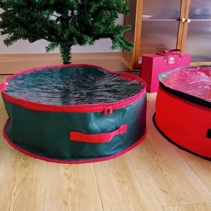 Trong suốt có thể gập lại trang trí túi lưu trữ loại nặng Dây kéo đóng cửa Thiết kế chống bụi chống thấm nước cho vòng hoa theo mùa