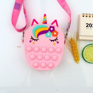 Túi đeo Vai Trẻ Em - Bóp Mini Đựng Lì Xì - Bóp Đeo Chéo Đựng Kẹo Bẳng Nhựa Dẻo Cho Trẻ Em