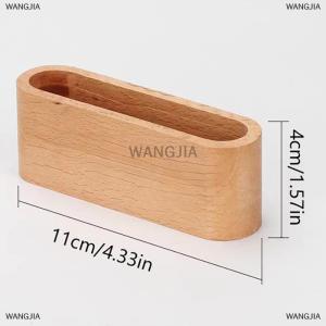 [COD] WANGJIA Business Card Holder Wooden Organizer Office Desk Name Card Display Stand With Pen Slot Memo Pad Cards Stand Card Holder Storage