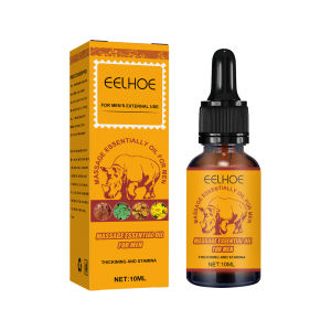 Eelhoe Massage Essential Oil For Men Enhance Vitality Extend Time Lasting Effective Grow Bigger Male Vitality Massage Essential Oil Emotional Catalyst Fast Increases Endurance Enlarge Massage Lubricant Oil Essence(10ml)