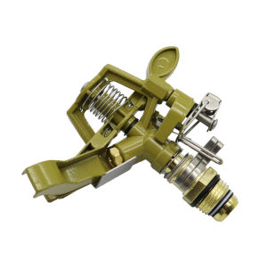 1Pc Garden Rotating Rocker Impact Sprinkler 1/2 inch Male Thread Brass Lawn Watering Adjustable Nozzle Irrigation Sprinkler Copper Auto-rotate Rocker Sprinkler Agriculture Garden Lawn watering Sprayer