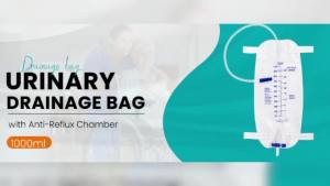 ชุด 4 ชิ้น ถุงใส่ปัสสาวะขาขนาด 1000 มล. ถุงระบายน้ำปัสสาวะพร้อมวาล์วป้องกันการไหลย้อนกลับ ถุงใส่ปัสสาวะขาขนาดใหญ่พร้อมสายรัดสองเส้นที่ไม่มีลาเท็กซ์ ระบายน้ำได้ง่าย ถุงใส่ปัสสาวะสำหรับผู้ชายและผู้หญิง