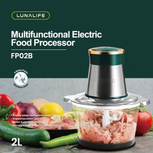 Luna Life FP02B Multifungsi Food Processor Kapasitas 2L dengan Blender Tekanan Tinggi dan Bahan Kaca Keras