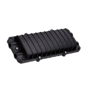 12 Core Small D-type Fiber Optic Splice Cable Splice Box 2 IN 2 OUT Horizontal Optical Fibre Splice Box