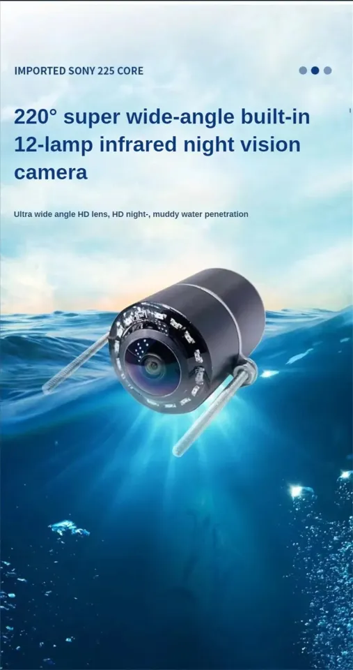 HD 1080P Night Vision Fishing Underwater Cam 4.3 Inch Display 220