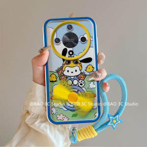 Couple Casing Honor X9b HonorX9b 5G HonorX9b5G New Cute Cartoon Fun Fashion Tom Jerry Kuromi Pacha Dog 3D Windmill Silicone Phone Case with Lanyard 2024