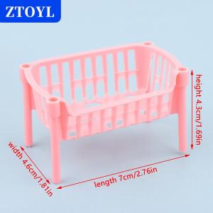 [COD]🔥🔥🔥ZTOYL 1 12 Dollhouse Mini Food Fruit Storage Baskets Dolls House Stackable Basket Dollhouse Decoration Accessories