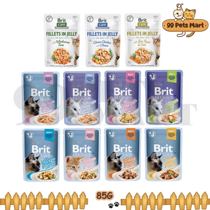 Brit Premium Cat Pouch 85G / Brit Care Cat Pouch 85G Cat Food / Pet