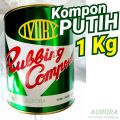 Kompon Putih IVORY 1kg Rubbing Compound Cream Penghilang Goresan Pada Body Mobil atau Motor. 