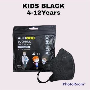 ALKINDO 4-Ply 3D Duckbill Kids Face Mask & Children Mask 4-12 years | Earloop mask & Headloop Hijab mask | 10pcs / 50pcs | Made in Malaysia