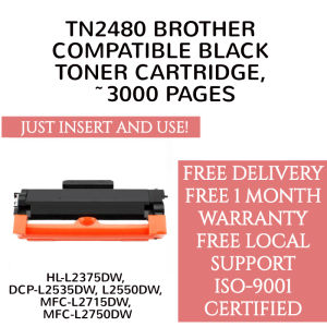 ✅ 🇸🇬 | BROTHER TN2480 COMPATIBLE TONER CARTRIDGE HL-L2375DW/DCP-L2535DW/DCP-L2550DW/MFC-L2715DW/MFC-L2750DW