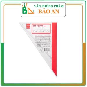 Bộ thước Eke đo độ Deli 6435 - 33cm - Thước kẻ - Mua 10 tặng 1 - Văn phòng phẩm Bảo An