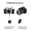 JJC Snap-on Lens Cap Camera Front Lens Cover for Any Lens with Different Diameter Filter Thread Replaces Original Cap with Free Lens Cap Keeper. 