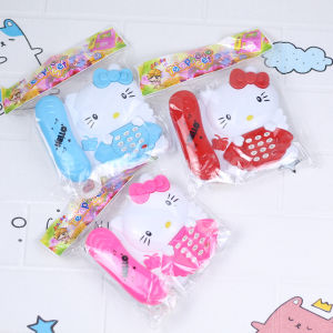 Toys - Mainan Anak Telepon Karakter Hello Kitty dan Doraemon Ada Musik dan Lampu
