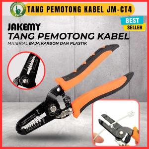 Tang Pemotong Kabel Elektrik Multifungsi JAKEMY JM-CT4 Warna Hitam