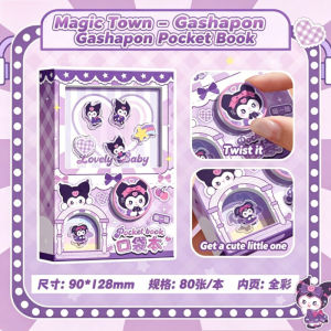 Cartoon Gashapon Pocket Notebook with Surprise Mechanism Mini Creative Fidget Notebook for Students