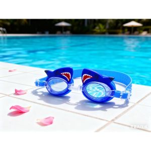 Cute Cartoon Kids Swimming Goggles with Soft Silicone Frame Comfortable Proof Fit in The Pool Children Swim Eyewear Accessories h260611