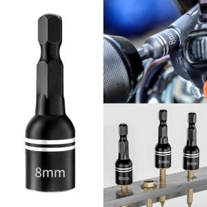 45mm Length Bolt Nut Driver Bit 8mm 5/16" Hexagonal Shank Wrench Socket Screw Driver Set for Power Tool