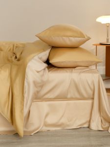 Bộ chăn ga gối lụa trơn cao cấp 100%Tencel 100s phối 2 màu tương phản hot nhất 2022 chất liệu siêu mềm mịn mát đủ size đủ màu