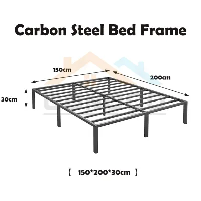 CONOCO Mall Metal Iron Sofa Bed Nordic Style Bed Frame High Load Bearing White/Black Sitting Sleeping bed