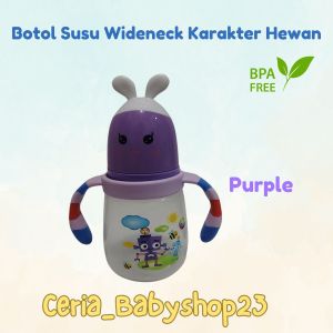 Botol Susu Bayi Leher Lebar Baby Feeding Bottle Wide Neck Pop Max Ukuran 250Ml untuk Usia Bayi 6 Bulan Ke Atas Bahan PP Berkualitas Sudah BPA Free Bisa Direbus dan Dipanaskan serta Mudah Dibersihkan