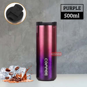 Tumbler Stainless Steel Coffee Slim Mug 500ml / Gelas Kopi Tahan Panas Dingin / Tumbler Coffee Mug Slimfe