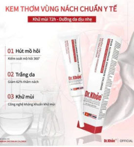 Kem Khử Mùi Nách 30g Dr. Khỏe Ngăn Mồ Hôi Hiệu Quả ankhang2hcm