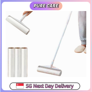 【Pure Care】 19cm/24cm Long Sticky Lint Roller Mop Lint Remover Lint Roller Standing Laundry Roller