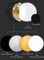 สตูดิโอถ่ายภาพแสงกระจกพับได้ Reflector 5in1 60ซม/80ซม/110ซม   มี3ขนาดให้เลือกได้ Photo Studio Light Folding Mirror Reflector 5in1 60cm / 80cm / 110cm (we have 3 sizes for choosing). 