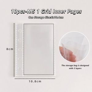 JIYAN2866 PP Envelope-buckle Binder Shell Envelope-buckle Frosted Translucent Photo Album Durable M5/A7 Photocard Holder