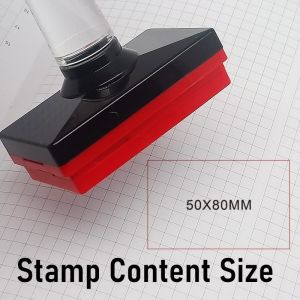 Crystal-Handle Photosensitive Stamp 7mm Stamp Pad Stamp Case Set Rectangular Photosensitive Stamp