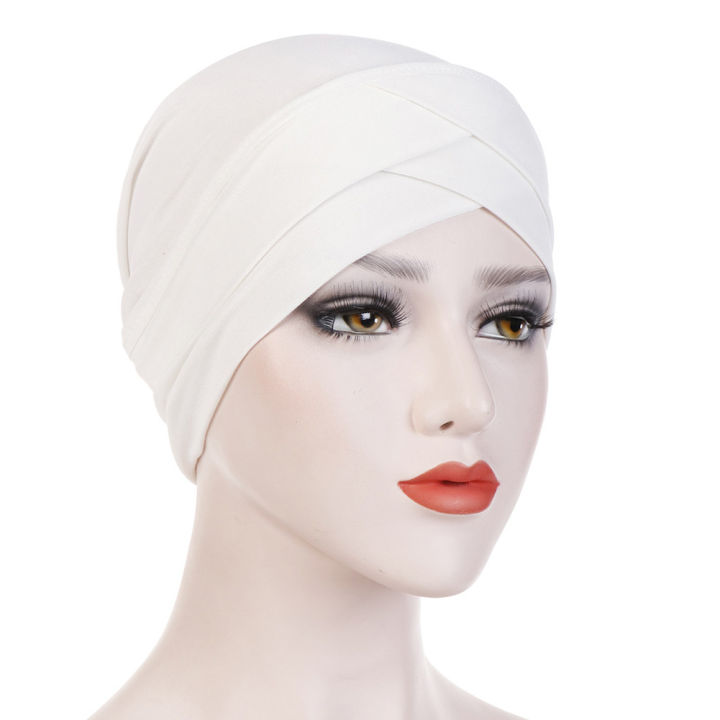 huahankuang® Women Muslim Hijab Turban Hat Cap Bandana Cross Headwrap  Headband Headscarf Lazada PH