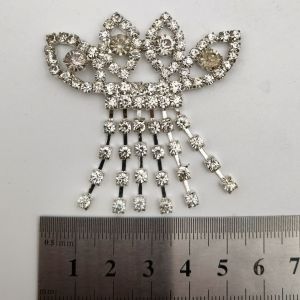 APLIKASI KRISTAL BROSS BAJU KUALITAS AA WARNA PUTIH PER PIECE