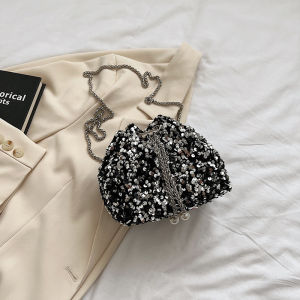 Tas Serut Sequin Stylish - Tas Wanita Elegan & Glamor / Tas Selempang Kondangan