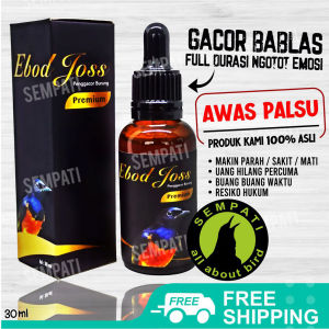 SEMPATI Vitamin Penggacor Burung Ebod Joss Premium Suplemen Obat Burung Juara Doping Stamina Nafas Panjang Burung Murai Kacer Kenari Pleci Cucak Gacor Rajin Bunyi Sehat Jawara