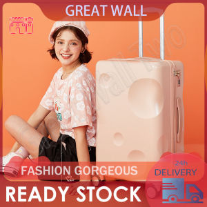 【3 year warranty】GREAT WALL luggage cheese suitcase female small fresh trolley case male travel password box net red luggage suitcase universal wheel high-value storage box student travel