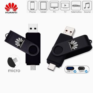 Ready Stock+FREE Shipping+Cod USB Flash Drive 2 in 1 USB2.0 Pen Drive 64GB 128GB 256GB 512GB High Speed USB Stick Pendrives