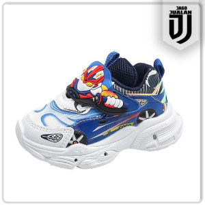Sepatu Sneakers Lampu LED Anak Motif SUPERHERO / Sepatu Kets ULTRAMAN Anak Laki Laki usia 1 2 3 4 5 6 tahun / Sepatu MENYALA Anak Balita Cowok Fashion Sporty / Sepatu SPORT Baby Casual Pria Wanita Sol Menyala / Sepatu Running Anak Balita LED Keren Trendy