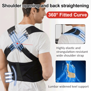 2.0 Thickened Version Professional Posture Correction Belt Humpback Correction Belt Adult Shoulder Enhancement and Back Enhancement