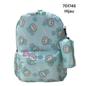 GB 40674S/70174S Tas Ransel Sekolah untuk Anak Perempuan Labub*