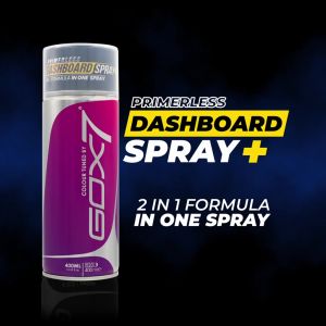 Gox7 Dashboard Spray+ Series 400ml Aerosol Spray Paint-Car & Motor Dashboard Paint-Primerless-Tahan Lama-Plastic PaintMild and effective