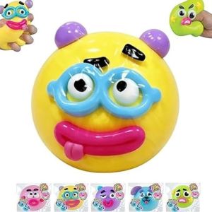 Curiosity Dog Face Changing Wet Soft Squishy Toy Slow Rebound Soft TPR Stress Relief Sensory Fidget Decompression Gift