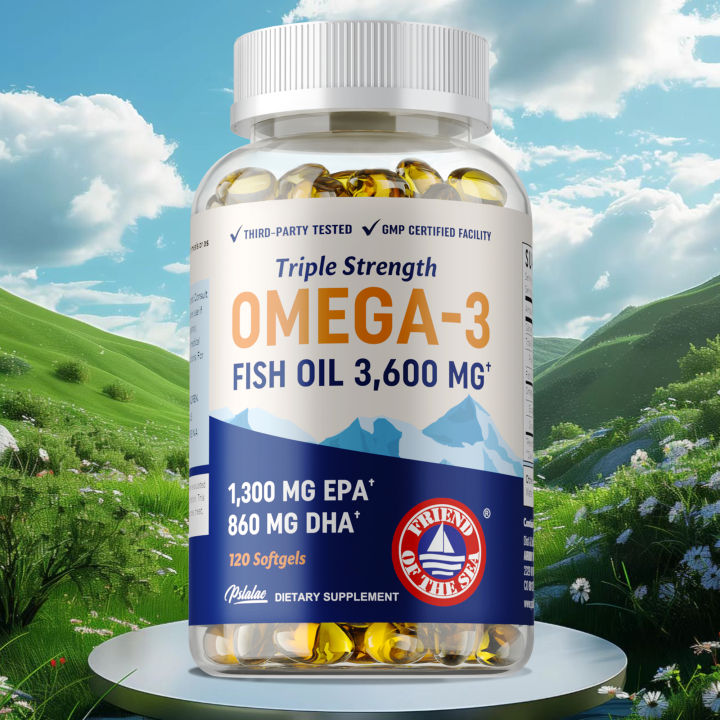 Omega 3 Fish Oil Capsules Rich In DHA EPA Anti-Aging Supports Skin,Eyes ...