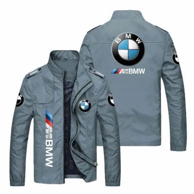 2021 HOT New Mens Jackets Spring Fall Fashion Slim Coat Mens Casual Baseball Motorcycle Jacket Zipper Mens BMW logo jacket